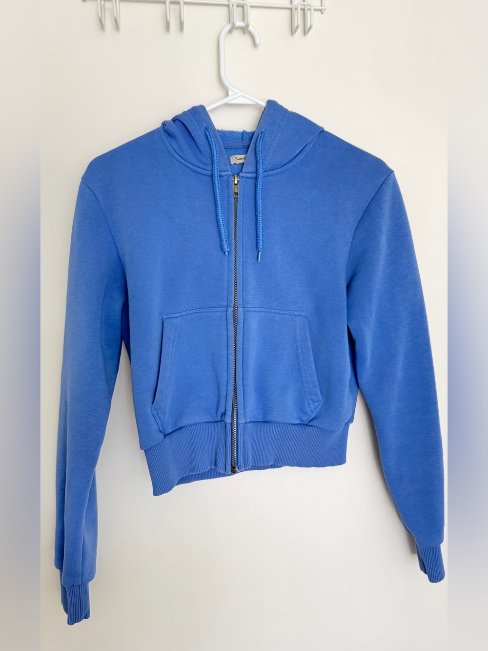 Blue zip up hoodie